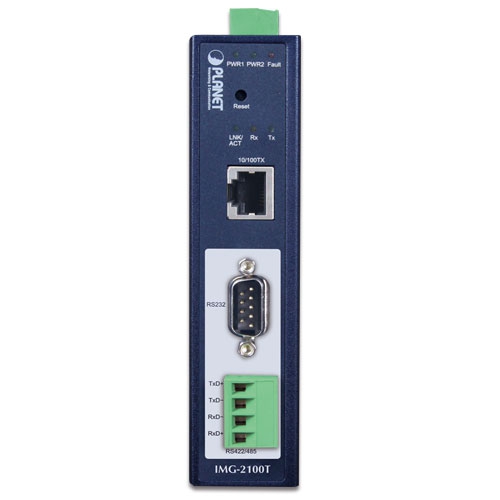 Industrial 1-port RS232/422/485 Modbus Gateway 2 box IMG 2100T 01