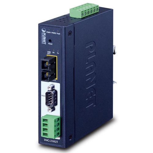Industrial 1-port RS232/422/485 Modbus Gateway with 1-Port 100BASE-FX SFP 4 box IMG 2102T