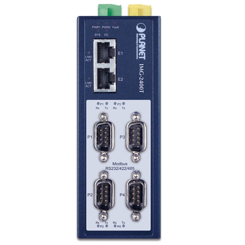 Industrial 4-Port RS232/422/485 Modbus Gateway 2 box IMG 2400T 01