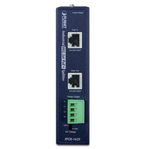 Industrial IEEE 802.3at Gigabit High Power over Ethernet Splitter 2 box IPOE 162Sv2 01