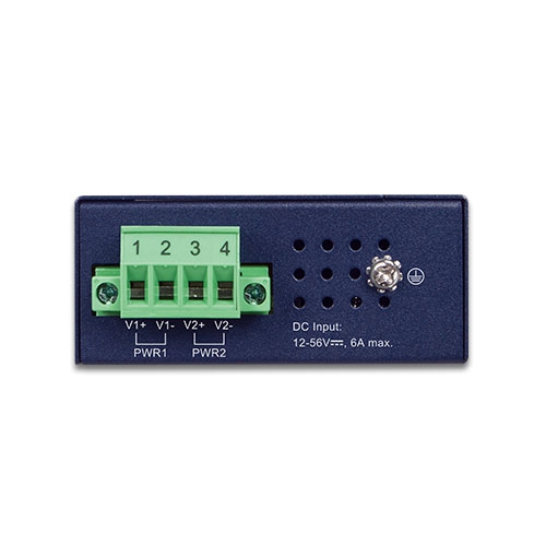 Industrial 2-port 10/100/1000T 802.3at PoE+ Injector Hub 5 box IPOE 260 12V 02