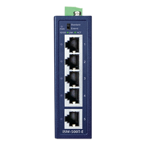 Compact Industrial 5-Port 10/100TX Ethernet Switch 2 box ISW 500T E 01