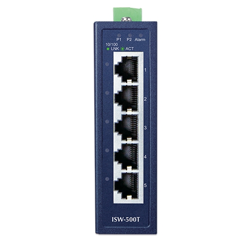 Industrial 5-Port 10/100TX Compact Ethernet Switch 2 box ISW 500Tv2 01