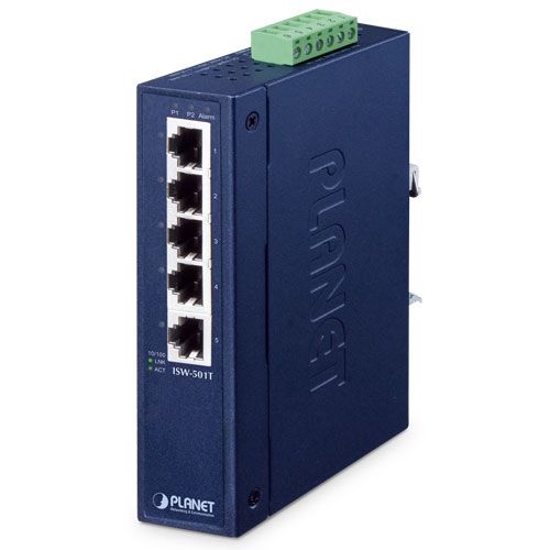 5-Port 10/100TX Industrial Fast Ethernet Switch 1 box ISW 501Tv3