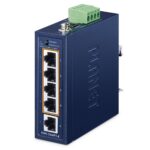 Compact Industrial 4-Port 10/100TX 802.3at PoE + 1-Port 10/100TX Ethernet Switch 1 box ISW 504PT E