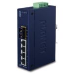 4-Port 10/100BASE-TX + 1-Port 100BASE-FX Industrial Ethernet Switch with Wide Operating Temperature (-40~75 degrees C) 8 box ISW 511Tv1.1