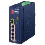 Industrial 4-Port 10/100TX 802.3at PoE+ plus 1-Port 100FX Ethernet Switch 34 box ISW 514PTFv41