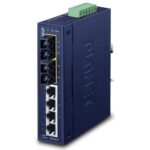 4-Port 10/100Base-TX + 2-Port 100Base-FX Industrial Ethernet Switch with Wide Operating Temperature (-40~75 degrees C) 6 box ISW 621Tv1.1
