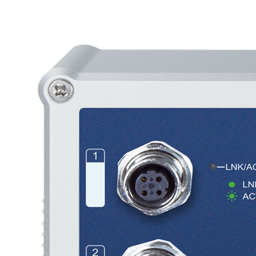 Industrial IP67 Rated 8-Port 10/100Mbps M12 Fast Ethernet Switch with Wide Operating Temperature 4 box ISW 800T M12v1.1 03