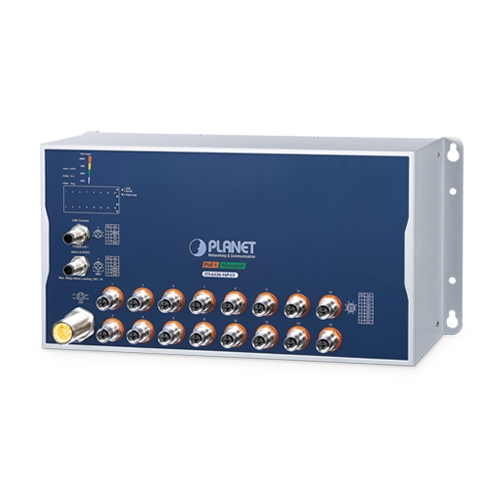 Industrial L3 16-Port 10/100/1000T with 8-/16-Port 802.3at PoE M12 Managed Ethernet Switch 4 box ITS 6326 16P LV