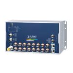 Industrial L3 16-Port 10/100/1000T with 8-/16-Port 802.3at PoE M12 + 2-Port 10GBASE-T M12 Bypass + 2-Port 10G Q-ODC Managed Ethernet Switch 38 box ITS 6326 16P2T2XS WV