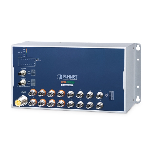 Industrial L3 16-Port 10/100/1000T with 8-/16-Port 802.3at PoE M12 Managed Ethernet Switch 2 box ITS 6326 8P8T WV