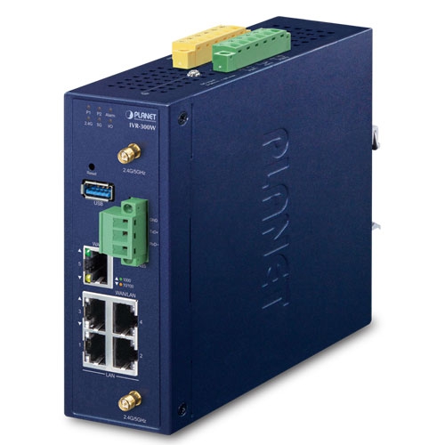 Industrial 5-Port 10/100/1000T + 802.11ax Wi-Fi VPN Security Gateway 2 box IVR 300W 01