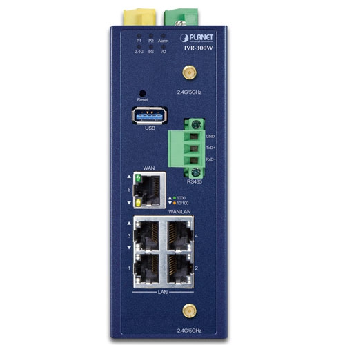 Industrial 5-Port 10/100/1000T + 802.11ax Wi-Fi VPN Security Gateway 3 box IVR 300W 02