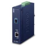 Industrial 10G/5G/2.5G/1G/100M Copper to 10GBASE-X SFP+ Media Converter 7 box IXT 705ATv1.1