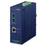 Industrial 2-Port 10GBASE-X SFP+ + 1-Port 10GBASE-T PoE PD Managed Media Converter 3 box IXT 900 2X1PD