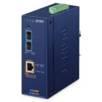 Industrial 2-Port 10G SFP+ + 1-Port 10GBASE-T 802.3bt PoE++ Managed Media Converter 1 box IXT 900 2X1UP