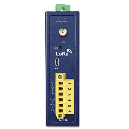 Industrial IP30 LoRa Node Controller (Modbus RS232, RS485, EU868/US915 Sub 1G) 3