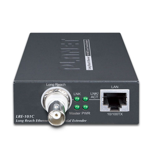 1-Port 10/100TX over Coaxial Long Reach Ethernet Extender 2 box LRE 101C 01
