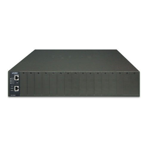 16-Slot Managed Media Converter Chassis with Redundant Power Supply System 5 box MC 1610MRv2.1 01