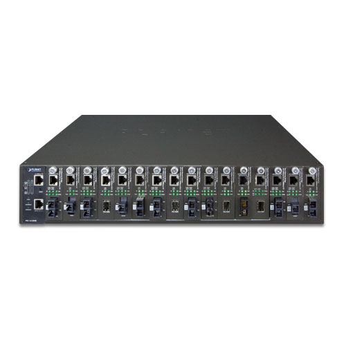 16-Slot Managed Media Converter Chassis with Redundant Power Supply System 2 box MC 1610MRv2 02