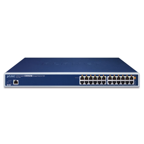 12-Port Gigabit IEEE 802.3at PoE+ Managed Injector Hub (220 watts) 2 box POE 1200Gv6 01