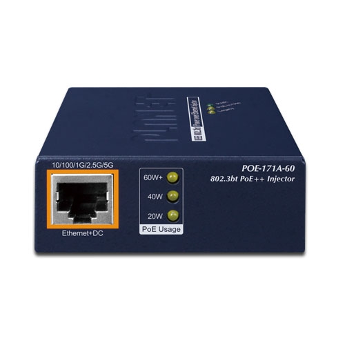 Single-Port Multi-Gigabit 802.3bt PoE++ Injector (60 Watts) 3 box POE 171A 60v3 02