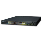 Layer 3 24-Port 10/100/1000T 802.3at PoE + 4-Port 10G SFP+ Stackable Managed Switch 4 box SGS 6341 24P4Xv2