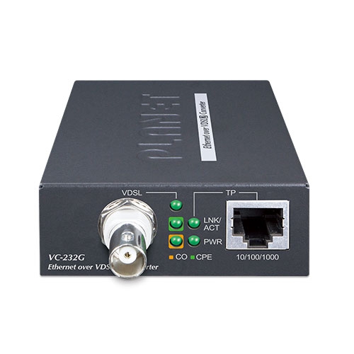 1-Port 10/100/1000T Ethernet over Coaxial Converter 2 box VC 232Gv3 01