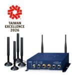 Industrial/Vehicle 5G NR Cellular Wireless Gateway with M12 PoE+ 9 box VCG 2406WP NR1