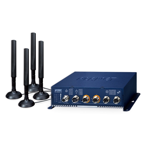 Industrial/Vehicle 5G NR Cellular Wireless Gateway with M12 PoE+ 2 box VCG 2406WP NR 01