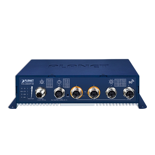 Industrial/Vehicle 5G NR Cellular Wireless Gateway with M12 PoE+ 4 box VCG 2406WP NR 03