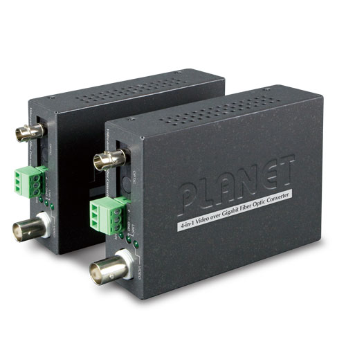 1-Channel 4-in-1 Video over Gigabit Fiber Bundle Kit 4 box VF 101G 02