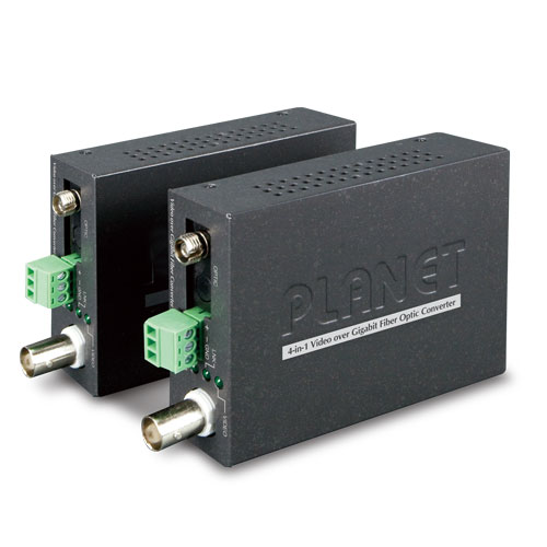 1-Channel 4-in-1 Video over Gigabit Fiber Bundle Kit 7 box VF 102G 02