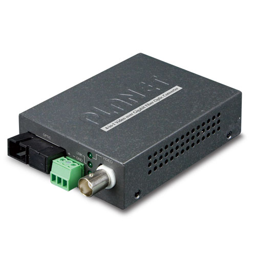 1-Channel 4-in-1 Video over Gigabit Fiber Bundle Kit 8 box VF 106G