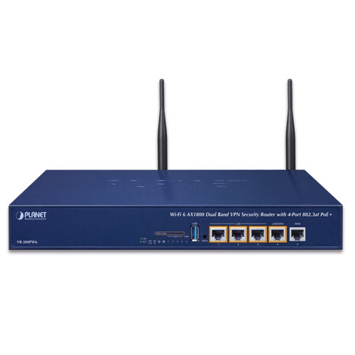 Wi-Fi 6 AX1800 Dual Band VPN Security Router with 4-Port 802.3at PoE+ 2 box VR 300PW6 01