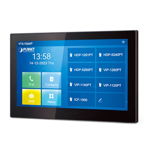 7-inch SIP Indoor Touch Screen PoE Video Intercom with Built-in Wi-Fi 3 box VTS 700WP 02