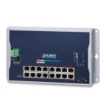 Industrial 16-Port 10/100/1000T 802.3at PoE + 2-Port 100/1000X SFP Wall-mounted Managed Switch 12 box WGS 4215 16P2Sv1.1
