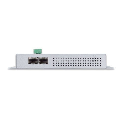 Industrial 8-Port 10/100/1000T + 2-Port 100/1000X SFP Wall-mount Managed Switch (-40~75 degrees C) 4 box WGS 4215 8T2Sv1.1 03
