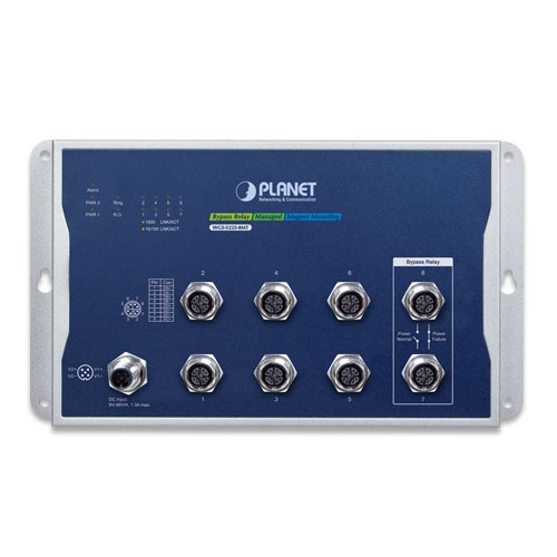 Industrial L2+ 8-Port 10/100/1000T M12 Wall-mount Managed Switch 3 box WGS 5225 8MT 02