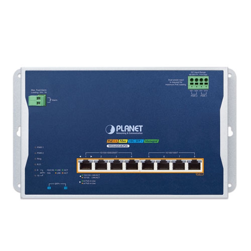 Industrial L3 4-Port 2.5G 802.3bt PoE + 4-Port 10/100/1000T 802.3bt PoE + 2-Port 10G SFP+ Wall-mount Managed Switch 2 box WGS 6325 8UP2X 01