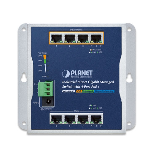 Industrial 8-Port 10/100/1000T Wall-mount Managed Switch with 4-Port PoE+ 2 box WGS 804HPTv2 01