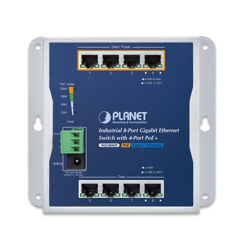 Industrial 8-Port 10/100/1000T Wall-mounted Gigabit Ethernet Switch with 4-Port PoE+ 2 box WGS 804HPv2 01