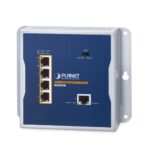 Industrial 1-Port 10/100/1000T 802.3bt PoE++ to 4-Port 802.3at PoE+ Wall-mounted Extender 15 box WGS E304PT1