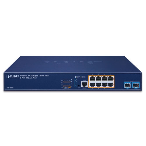 Wireless AP Managed Switch with 8-Port 802.3at PoE + 2-Port 10G SFP+ 2 box WS 1032P 01