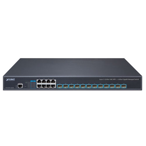 Layer 3 12-Port 10G SFP+ + 8-Port 10/100/1000T Managed Switch with Dual 100~240V AC Redundant Power 2 box XGS 6350 12X8TRv2 01