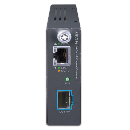 10G/5G/2.5G/1G/100M Copper to 10GBASE-X SFP+ Smart Media Converter 3 box XST 705A 01