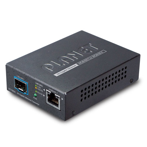 10G/5G/2.5G/1G/100M Copper to 10GBASE-X SFP+ Media Converter 1 box XT 705A
