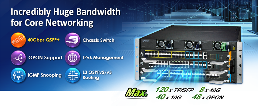 16-Port xPON + 4-Port Gigabit TP/SFP + 4-Port 1000BASE-X SFP + 4-Port 10GBASE-X SFP+ Management Module for CS-6303R and CS-6306R 5 edm2 CS 6303R