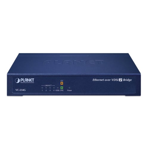 4-Port 10/100/1000T Ethernet to VDSL2 Bridge (35b profile w/ G.vector) 2 box VC 234Gv2 01
